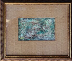 Framed abstract art