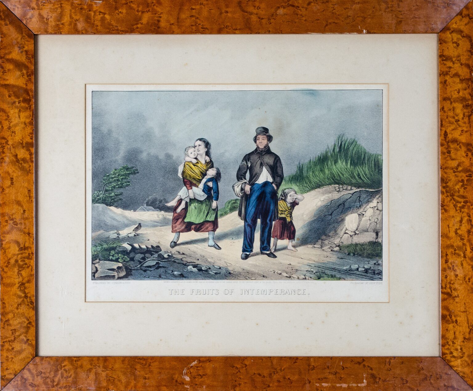 Currier & Ives (Active 1834–1907), The Fruits of Intemperance, 1870